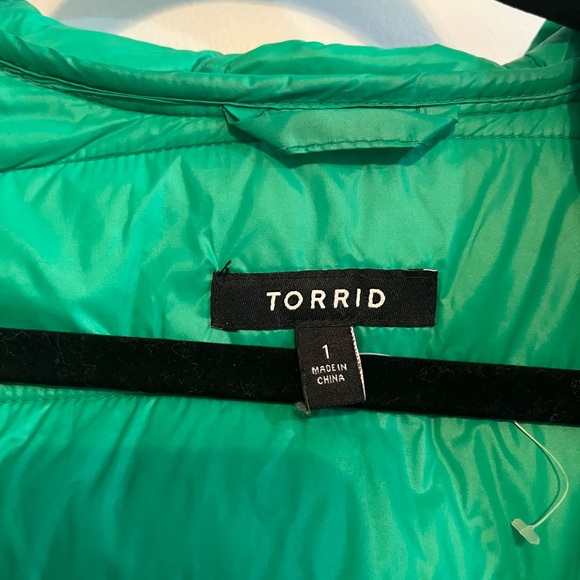 Torrid Teal Puffer Jacket - Picture 3 of 5